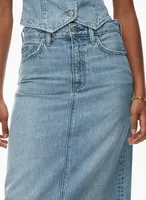 The '90S Nina Maxi Jean Skirt