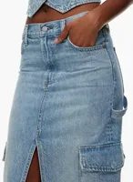 The '90S Maxi Cargo Jean Skirt
