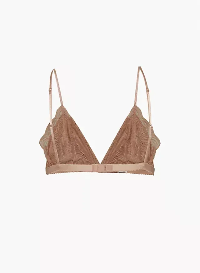 Aritzia, Intimates & Sleepwear, Nwt New Aritzia Renfrew Bralette Warm  Sand Lined Lace Nude Bralette
