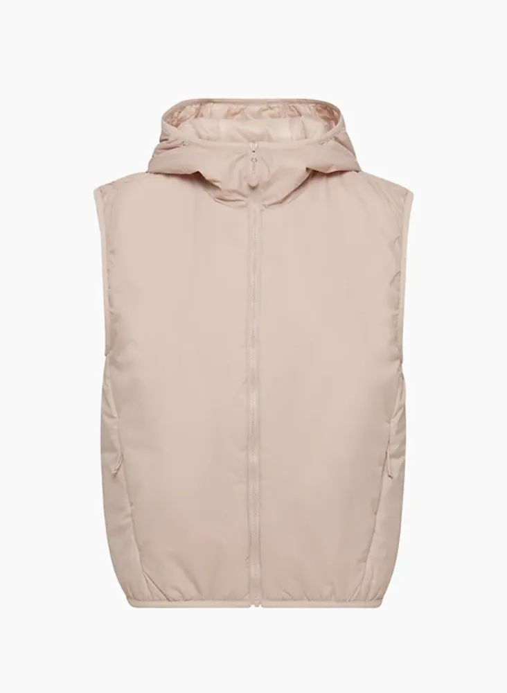 TnAction Women's The Pillow Puff Vest in Barely Blush Size Medium