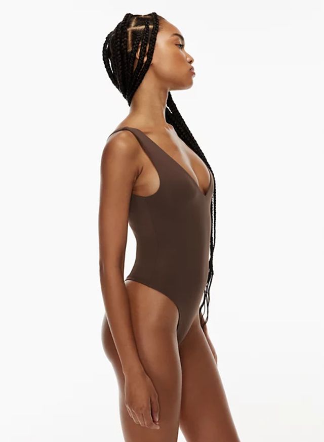 Victoria Square Neck Bodysuit - Brown - Final Sale – Fig & Willow