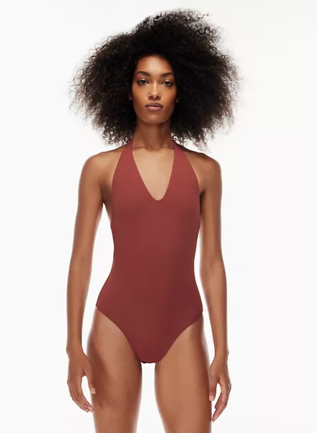 halter thong bodysuit