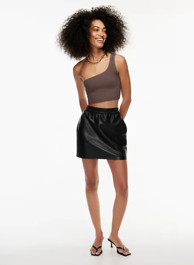 Spanx Faux Leather Mini Skirt