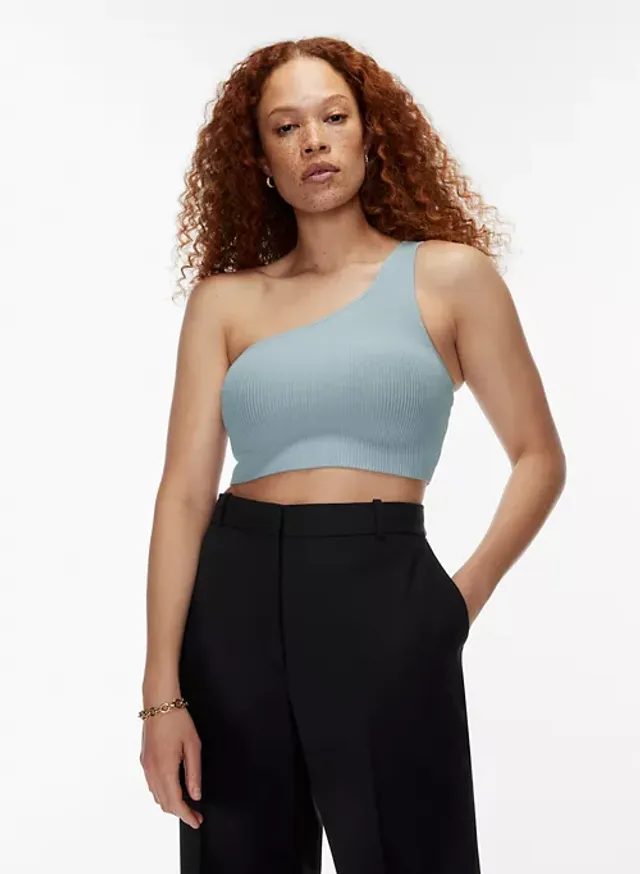 SCULPT KNIT ONE-SHOULDER CROPPED … curated on LTK