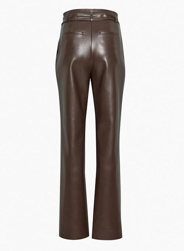 ZARA PANTS WITH FABRIC-COVERED BELT BROWN SIZE L 2134/701/704