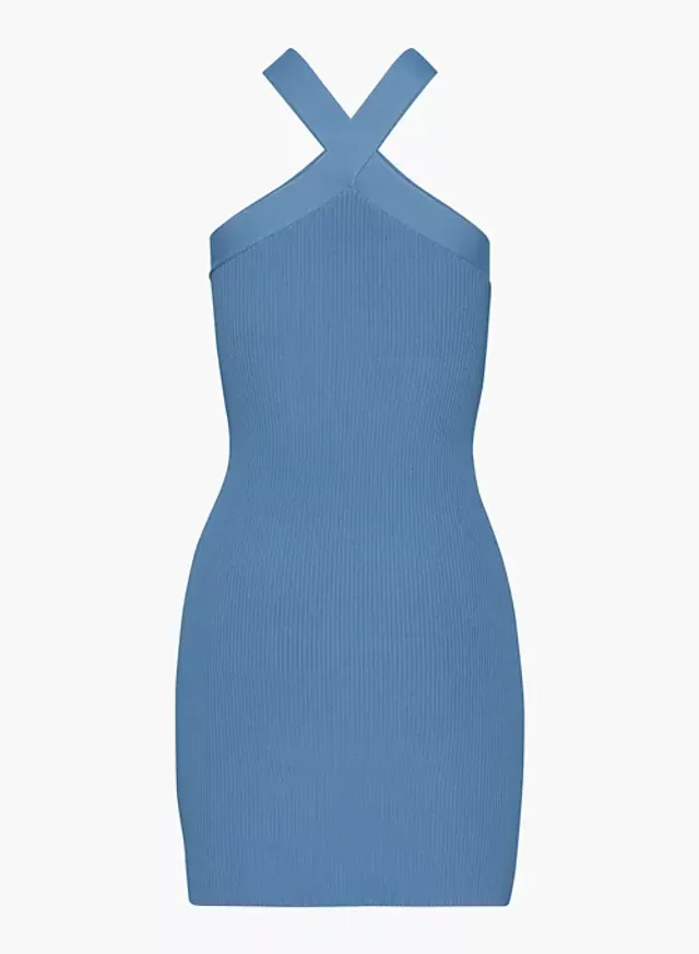 Babaton SCULPT KNIT CRISS CROSS MIDI DRESS