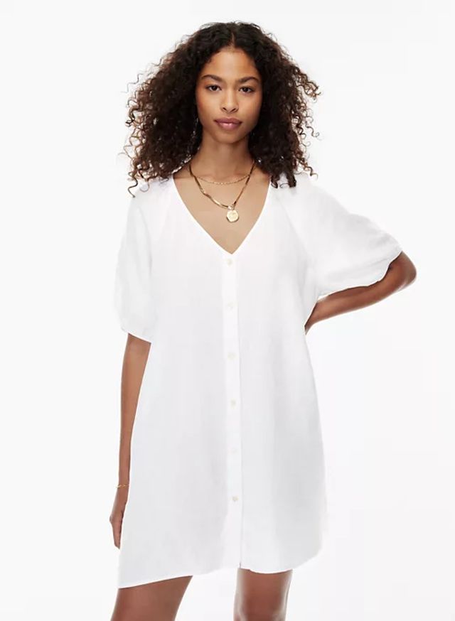 aritzia button down dress
