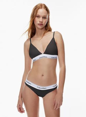 modern cotton lightly lined triangle bralette