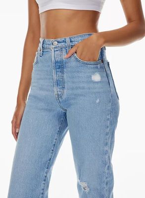 ribcage straight ankle jean