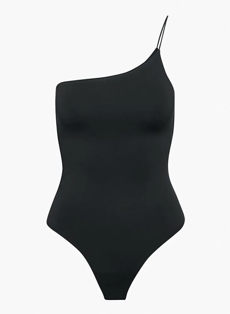 The Contour Swim Bodysuit in Black - Glue Store