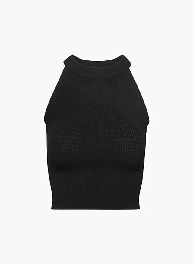 Zara MINIMALIST WOOL HALTER TOP ZW COLLECTION