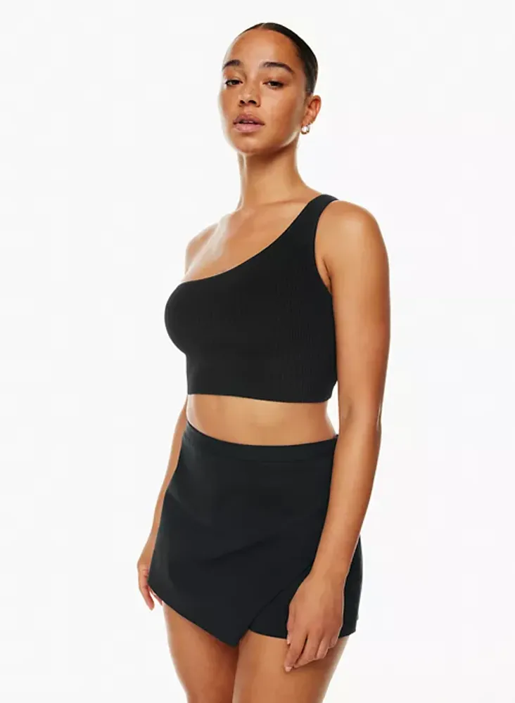 SCULPT KNIT CRISS CROSS CROPPED TANK  Cross top outfit, Halter top,  Elegant outfit