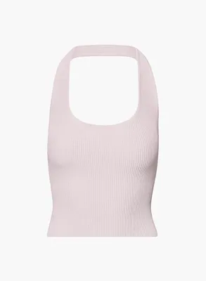 Sculpt Knit Backless Halter Top
