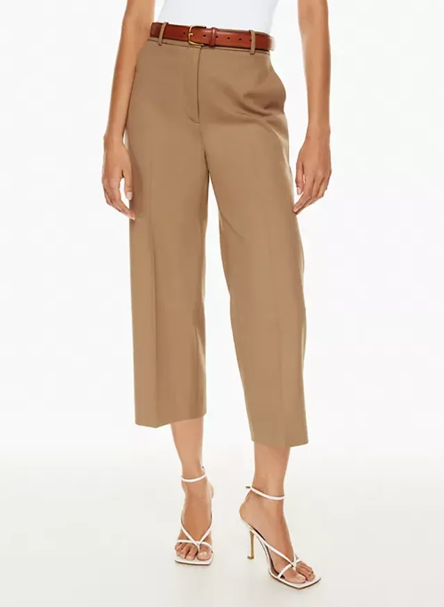 CROPPED CORETTE PANT - CAMEL - Assembly Showroom