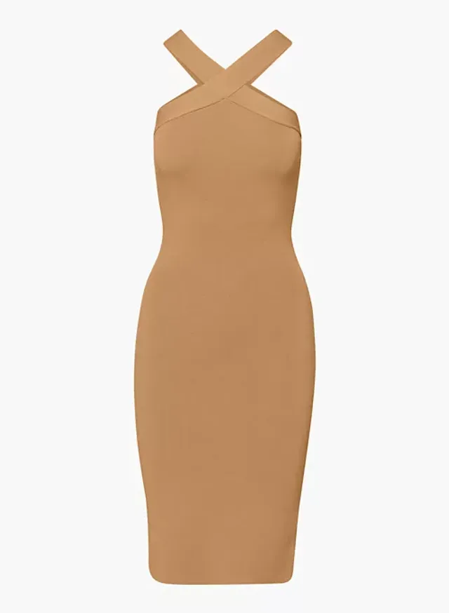 Sculpt Knit Criss Cross Strap Bodycon Dress – Unity Clothing Inc