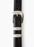 Babaton Park Leather Belt in Black/Gold size 2XS