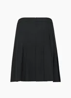 Olive Knee Pleated Skirt