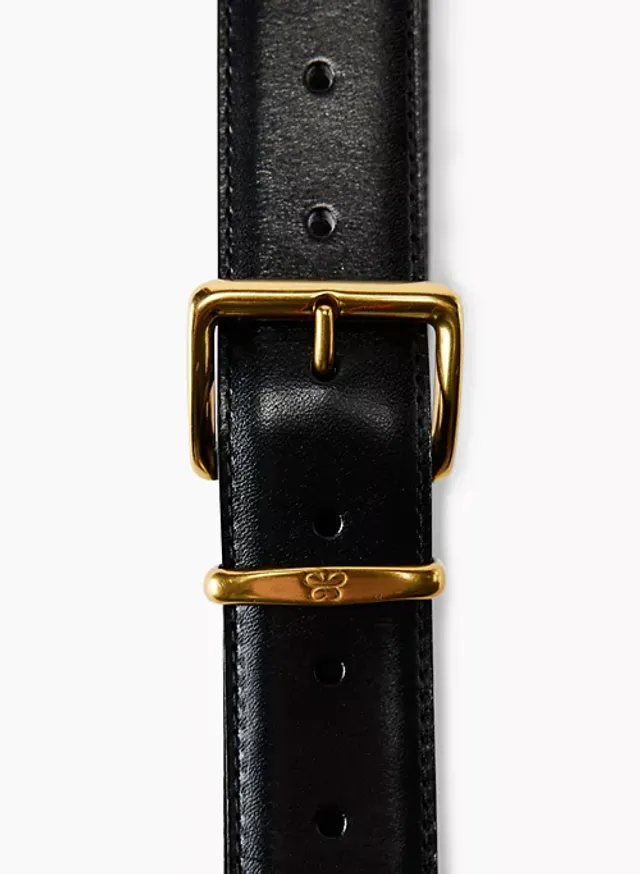 Aritzia ESSENTIAL SOLID BRASS LEATHER BELT