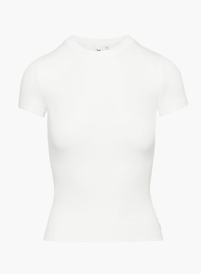 Ribbed Shrunken T-Shirt