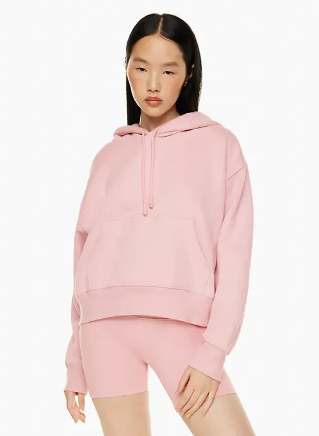 Finally got a matching sweatsuit set (TNA cozy fleece boyfriend) GD oracle  pink in both regular and small. I'm 53, 112 pounds, and it's cute, fits  well and is roomy! The color