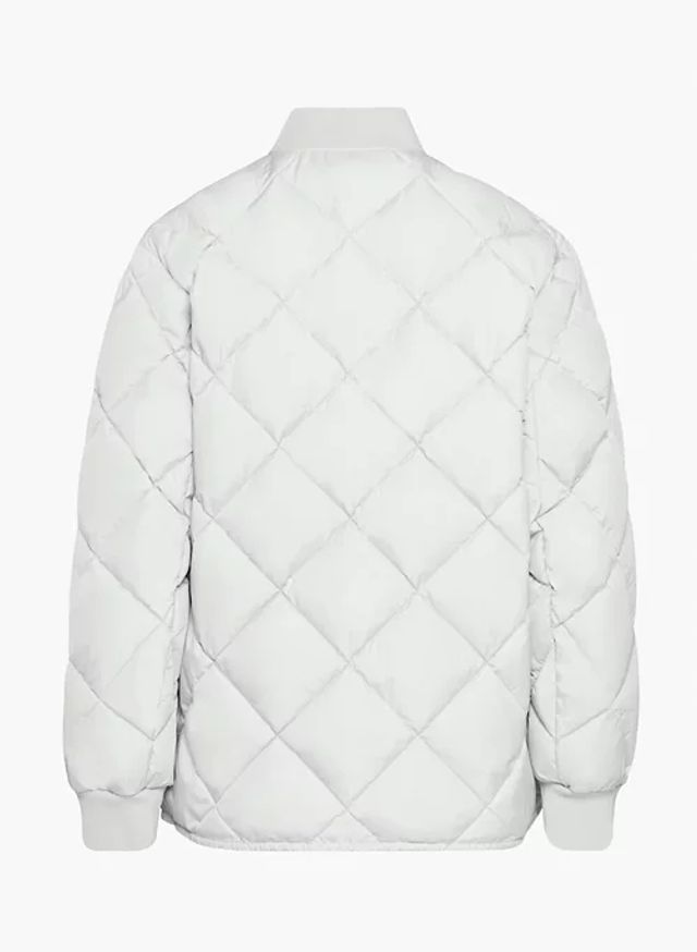 Aritzia TNA Archive Quilted Jacket White Sand XS