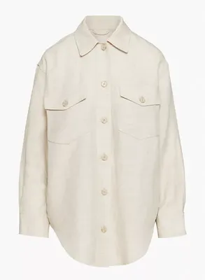 The Ganna Linen Shirt Jacket