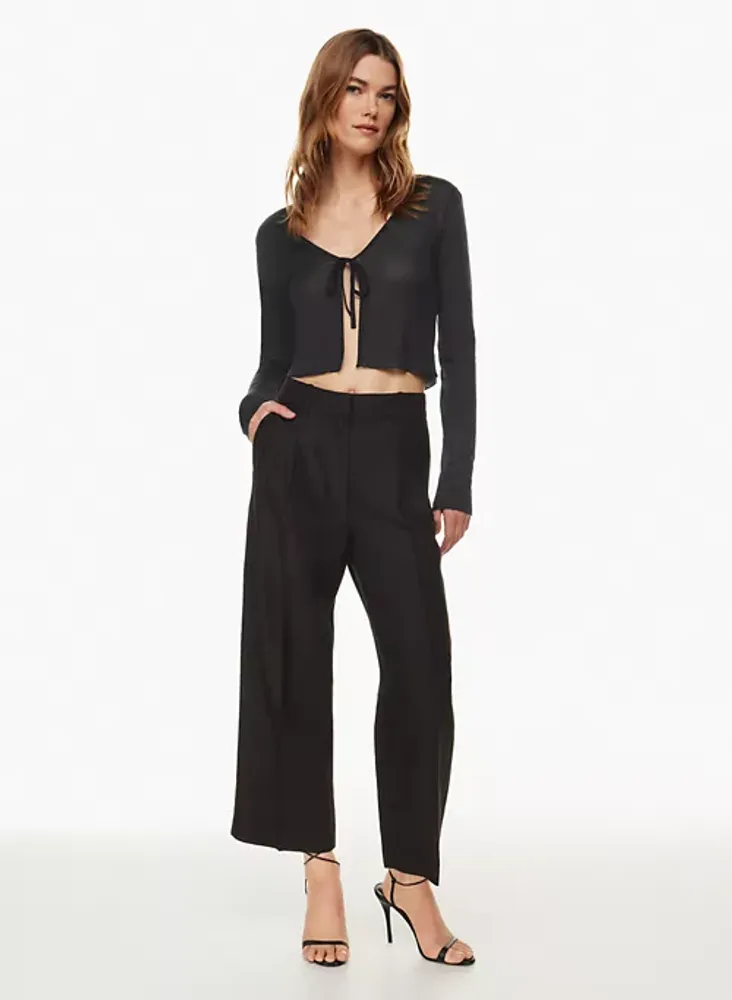 The Wilfred Effortless Pant is a high-waisted, wide leg trouser. These are  high-waisted, wide-leg trousers with front kn…