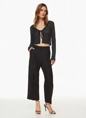 The Effortless Pant Linen Cropped