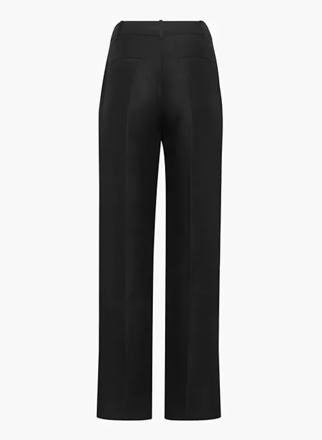 Banana Republic Sz 6 Siena Straight Wool Pant, Black High Rise