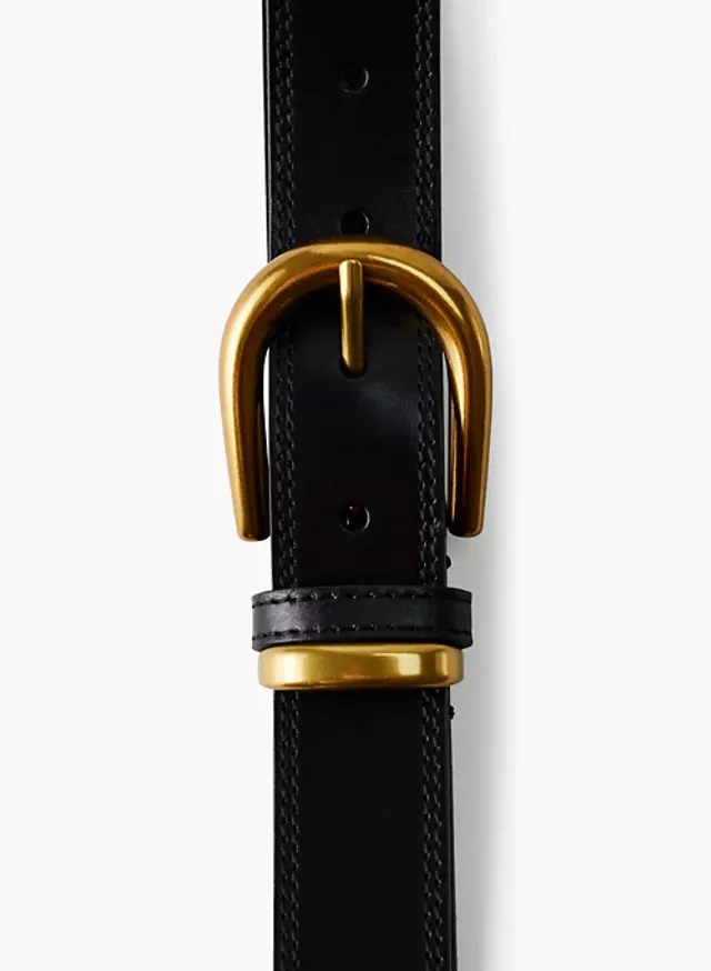 AE Oval Buckle Leather Belt