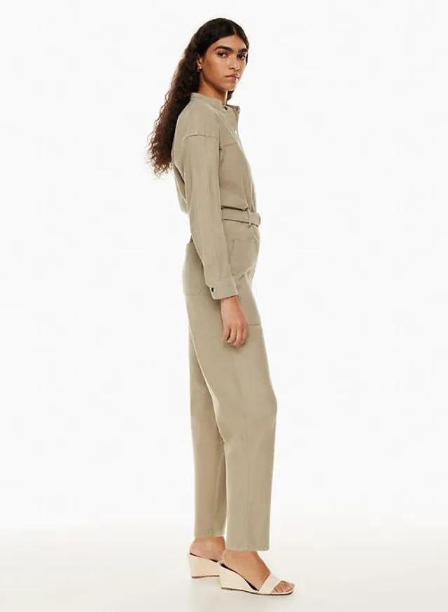 Maternity Rib-Knit Cropped Wide-Leg Jumpsuit