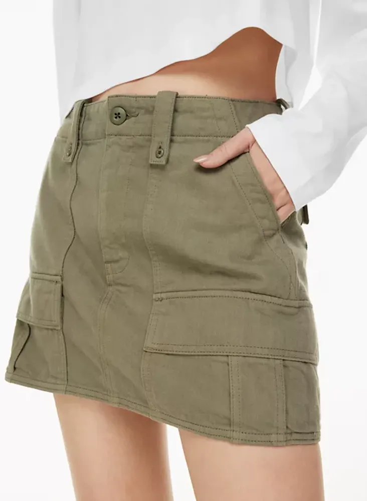 The '90S Utility Jean Skirt