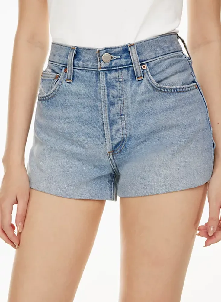 Denim Forum THE EX BOYFRIEND MID THIGH SHORT