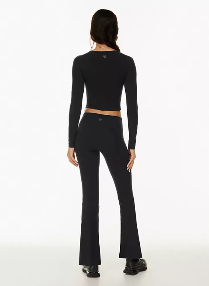 Zara Women's Ribbed Zipper Legging in Black Size SMALL