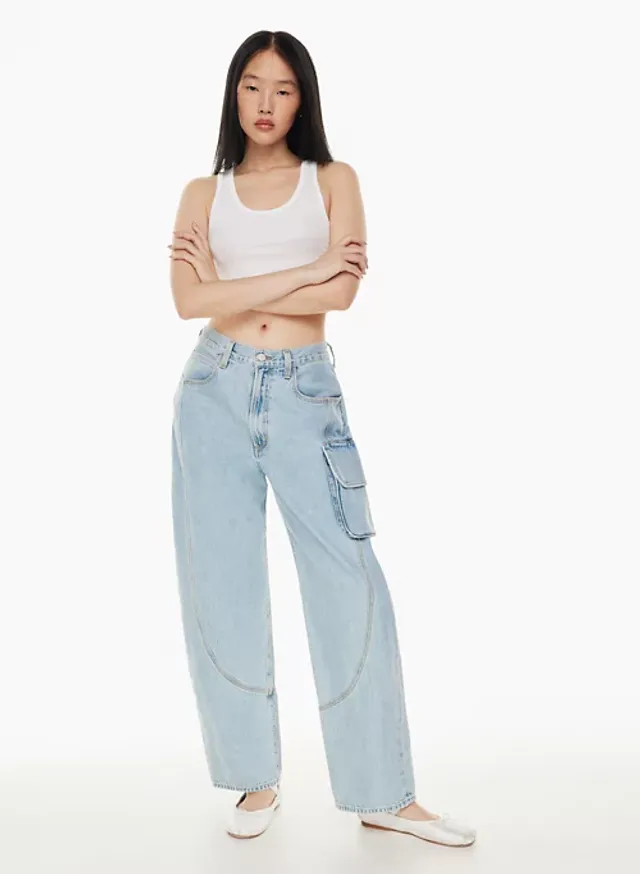 BDG Urban Outfitters Logan Loose Fit Womens Jeans - LT BLAST