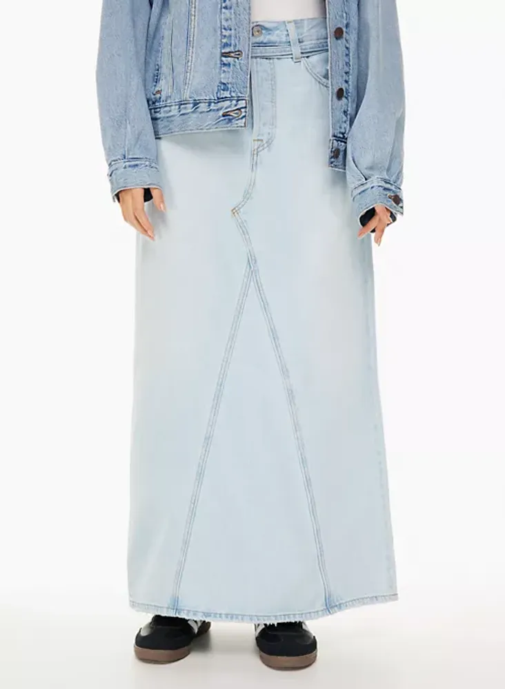 Iconic Long Jean Skirt