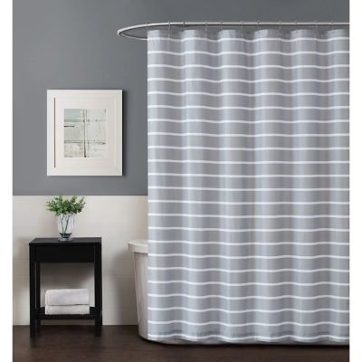 Striped Shower Curtain, Gray