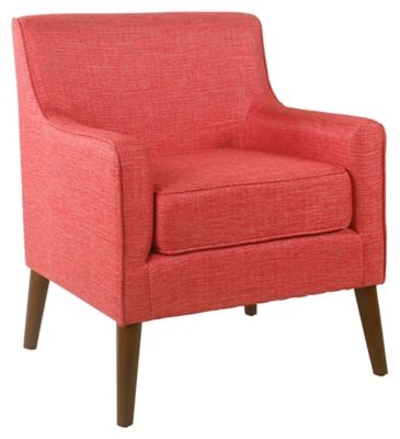 HomePop Davis Mid-Century Accent Chair, Red