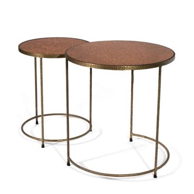 Patrice Side Table (Set of 2), Metallic