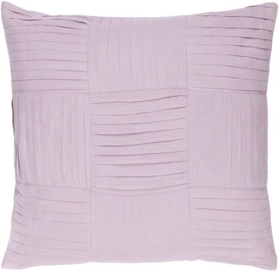 Boulanger Pleated 22" Throw Pillow, Lilac