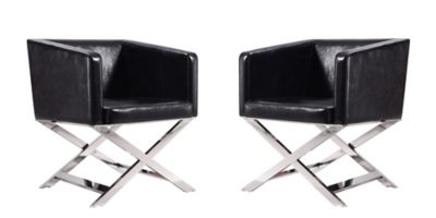 Manhattan Comfort Hollywood Lounge Accent Chair (Set of 2