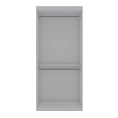 Honey-Can-Do Freestanding Open Metal Closet Wardrobe Olive and White