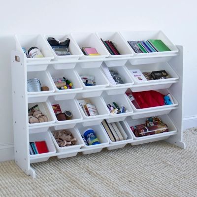 Humble Crew Inspire Grey Toy Organizer with Shelf and 9 Storage Bins