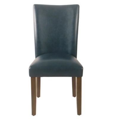 Classic Parsons Dining Chair - Navy Faux Leather (Set of 2), Navy