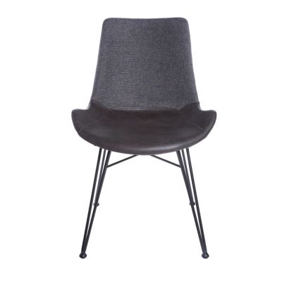 Euro Style Alisa Side Chair in Dark Gray - Set of 2