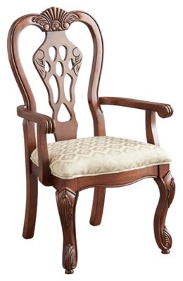 Shanesbry Dining Arm Chair (Set of 2), Brown