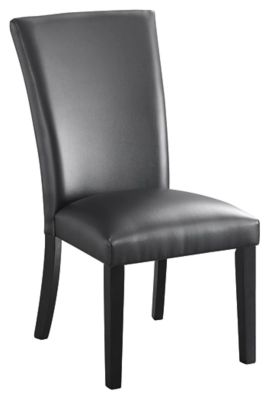 Vollardi Dining Chair (Set of 2) Leather, Black