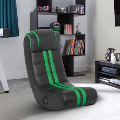 X Rocker SE+ 2.0 Bluetooth Foldable Rocking Video Gaming Chair, Black