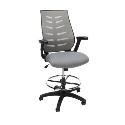OFM Mid-Back Drafting Chair with Lumbar Support, Black