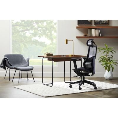 Euro Style Bruno High Back Office Chair, Black